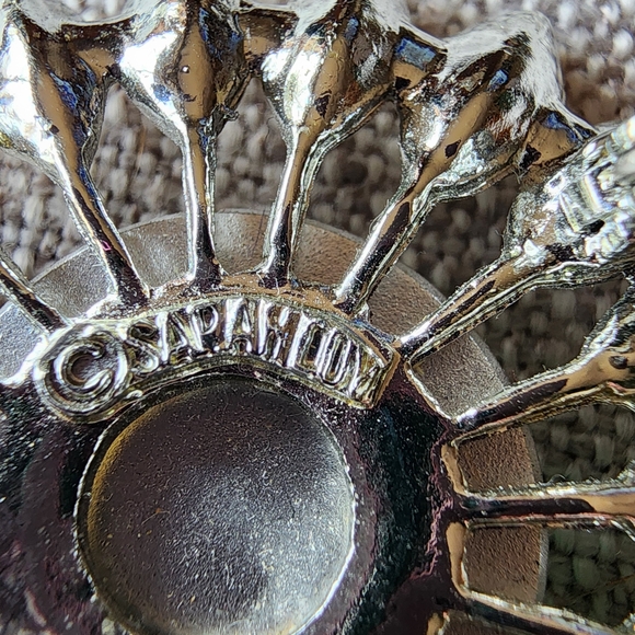 Vintage SARAH COVENTRY Flower Sunburst Brooch - Picture 3 of 3